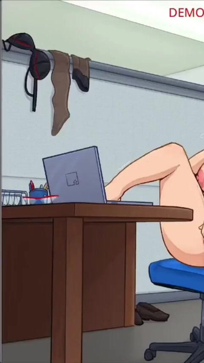 Office girl with big boobs and big ass barely working | Clip 1