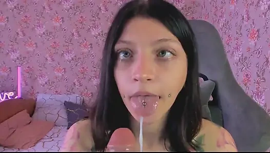 Sloppy Blowjob with Ahegao and Saliva Is What You Need Right Now!