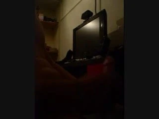 Guy jerks and cums with huge load