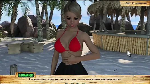 Lewd Island #7 - plajı keşfediyor