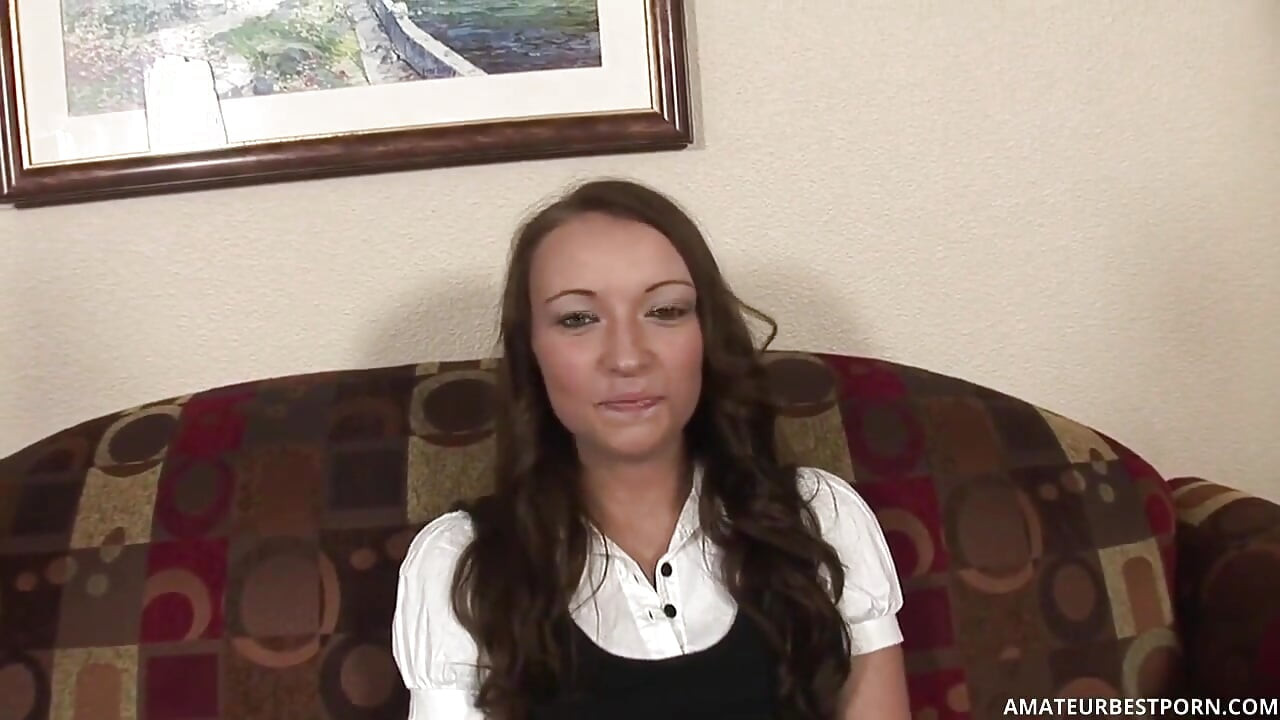 College teen is not ready to open her asshole on her stepdad's cock