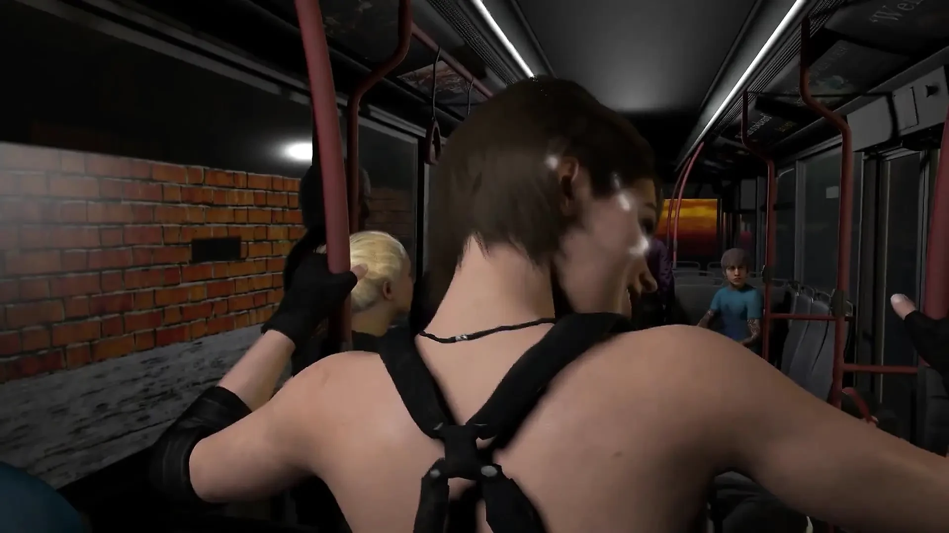 Jill Valendine Bus Ride Sex POV