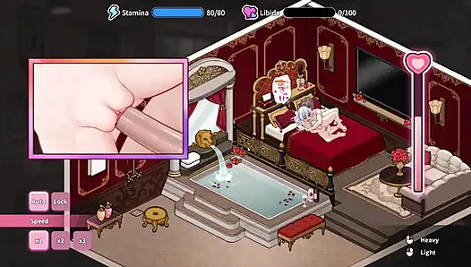 Hentai-spiel - freche verheiratete frau mit großen möpsen sex - immoral badehaus