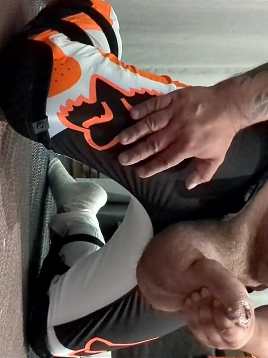 Wearing my MX pants and cumming.