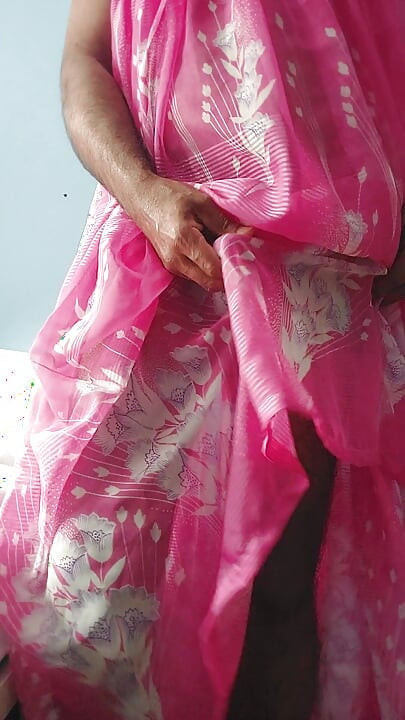 Boy masterbating and cum in a silk seethrough Night Gawun