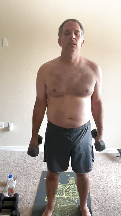 Stretching and lifting weights