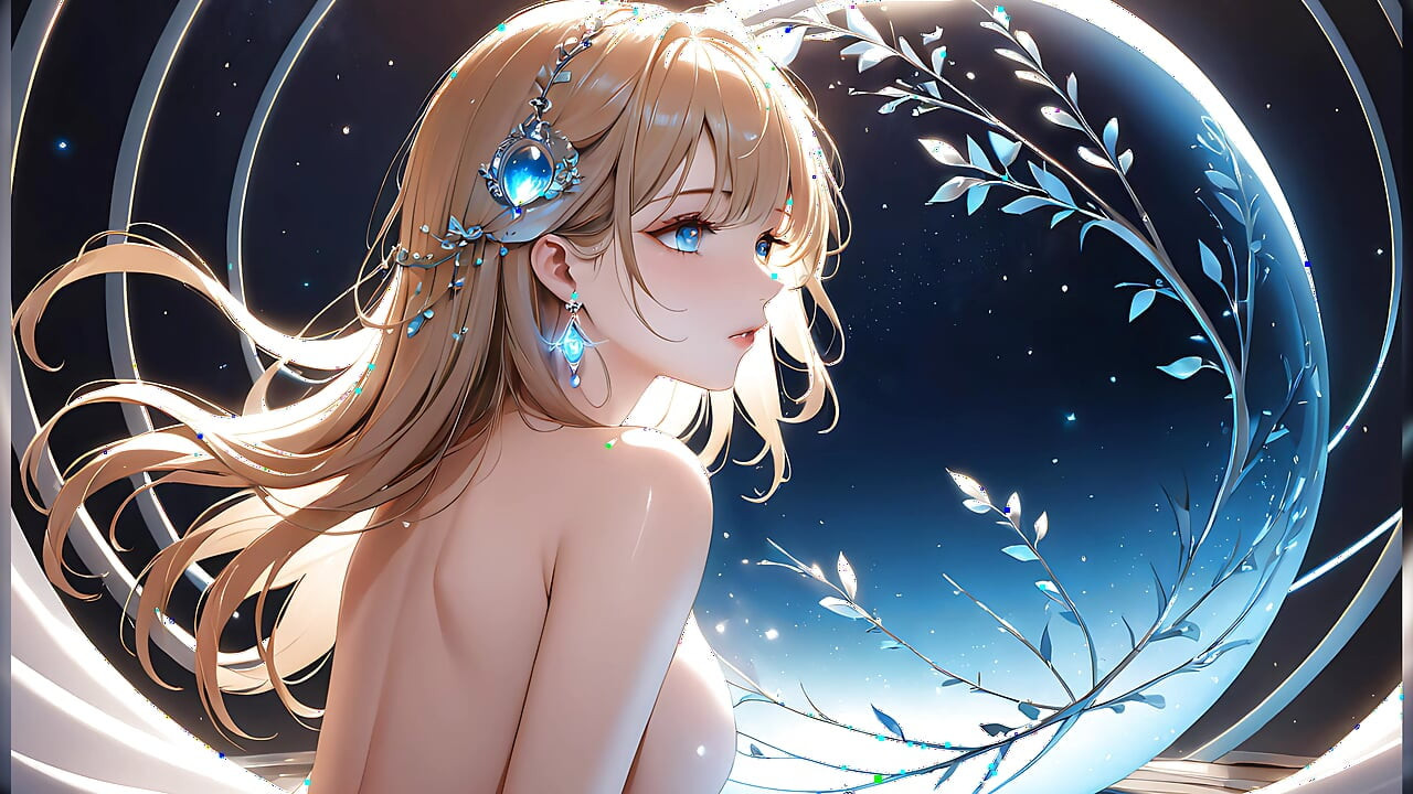 Whispers of Magic - Ai Girl and a Glowing Orb