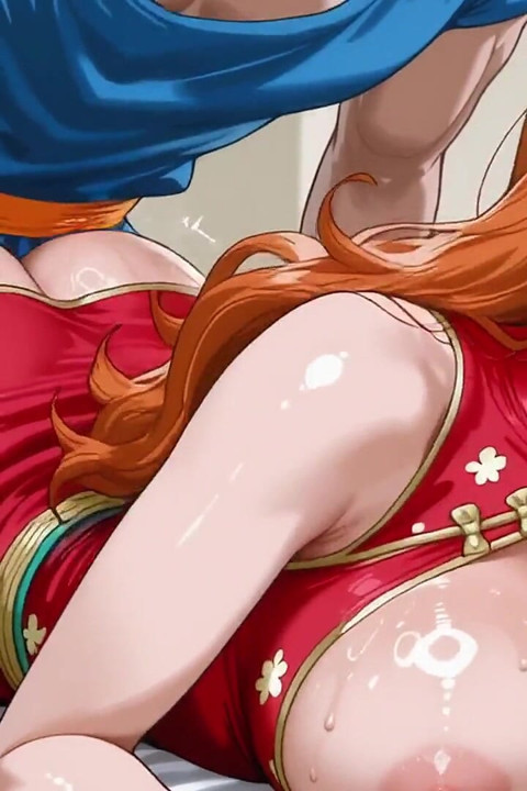 Goku(red) (db) X Nami (op)
