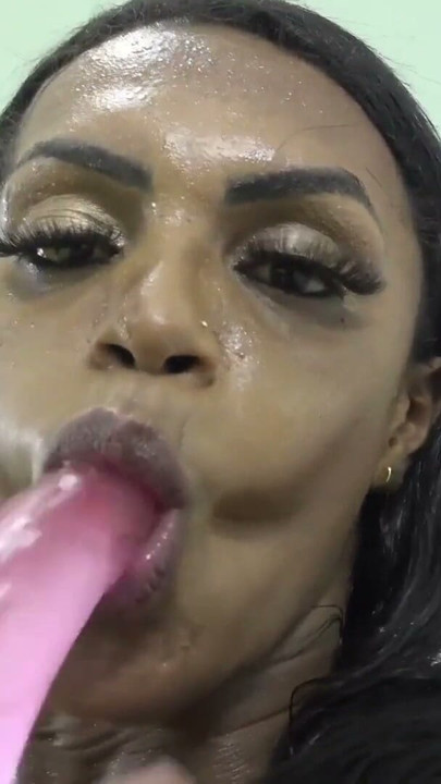 Thick Ebony Trans Sabryna Melissa Relax By Toying Anal and Masturbating | Clip 1