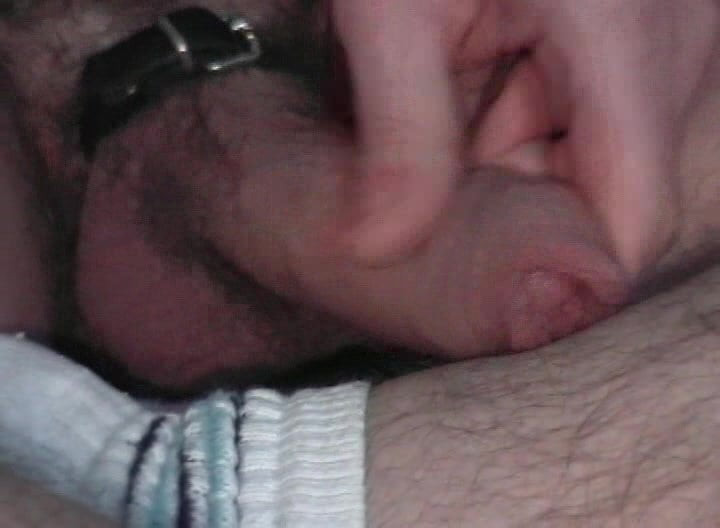 playing with my uncut cock