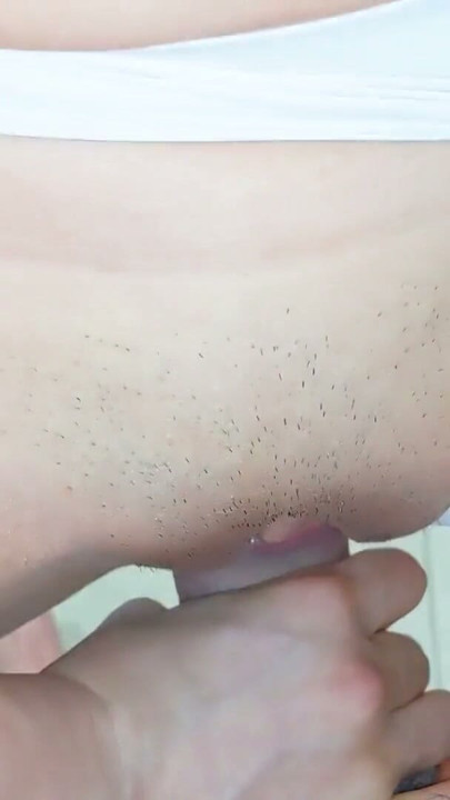 Petite Japanese in STOCKINGS Getting Huge CUM On PUSSY | Clip 1