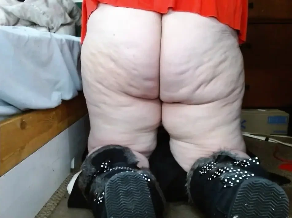 fat sissy pig playing on the floor like it should be