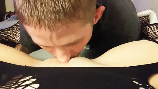 Alex eats Addy's pussy