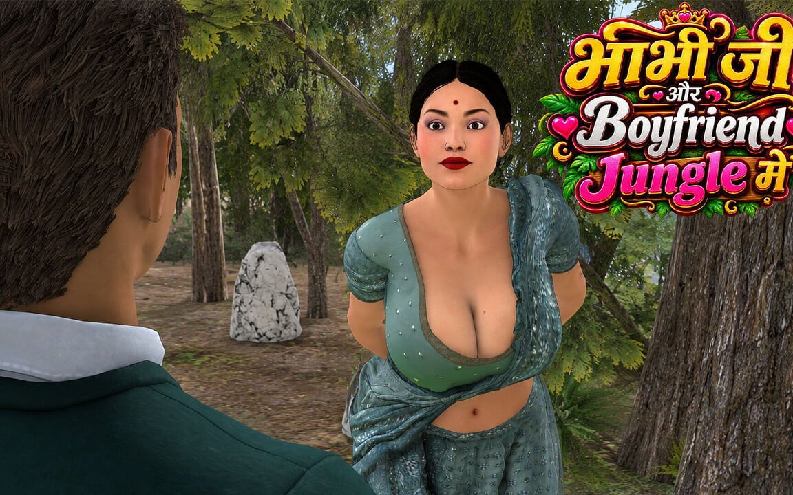Horny Desi Indian Bhabhi: Hardcore Outdoor Secret Sex with Boyfriend in the Forest English Subtitles