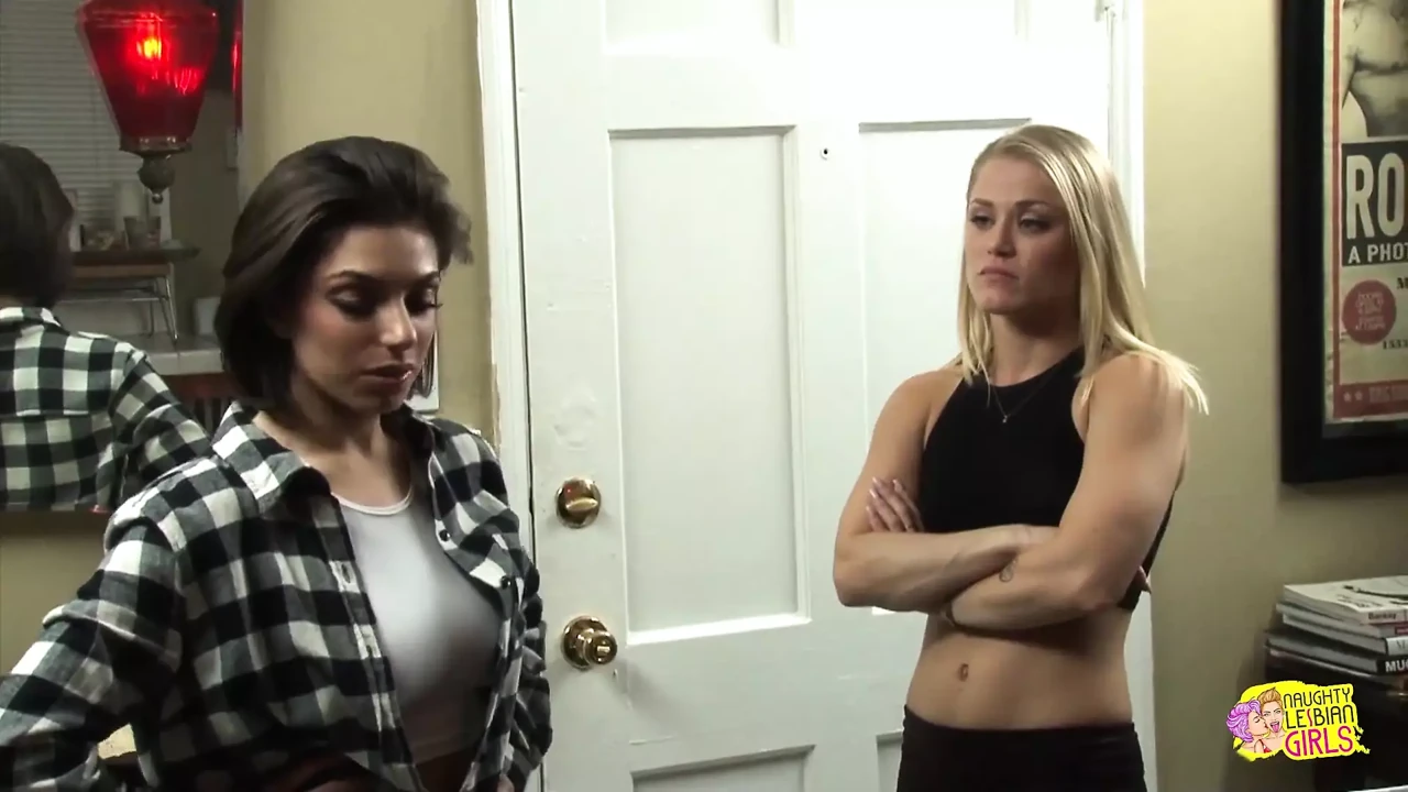 Busty Lesbian Darcie Dolce Helps Her Tenant Ash Hollywood Fix Her Pipes Before Scissoring Her