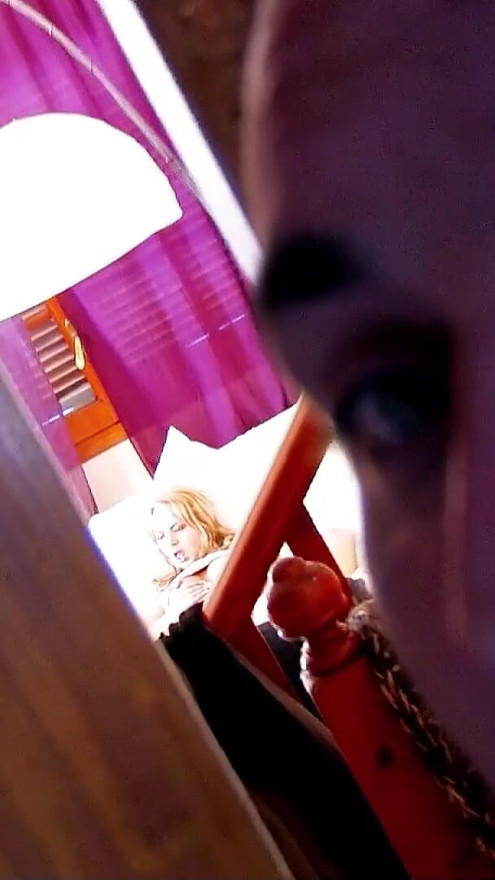 Curvy Teen get horny watching Porn and seduce to Anal Threesome DP Fuck | Clip 1