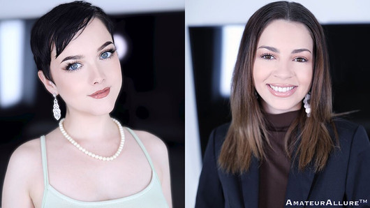 Jade valentine e bella luna fornecem prazeres orais