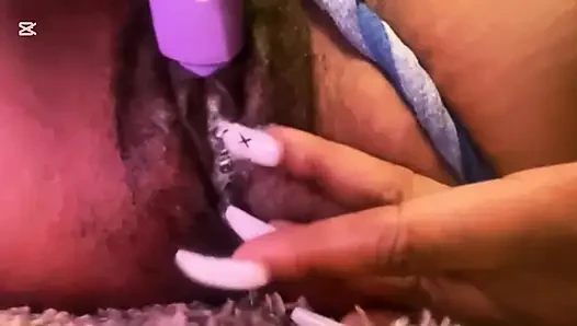 A lesbian masturbating for her stepbrother