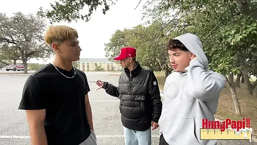 Tiny Twink Fucked Bareback 3some! Tag Team Raw