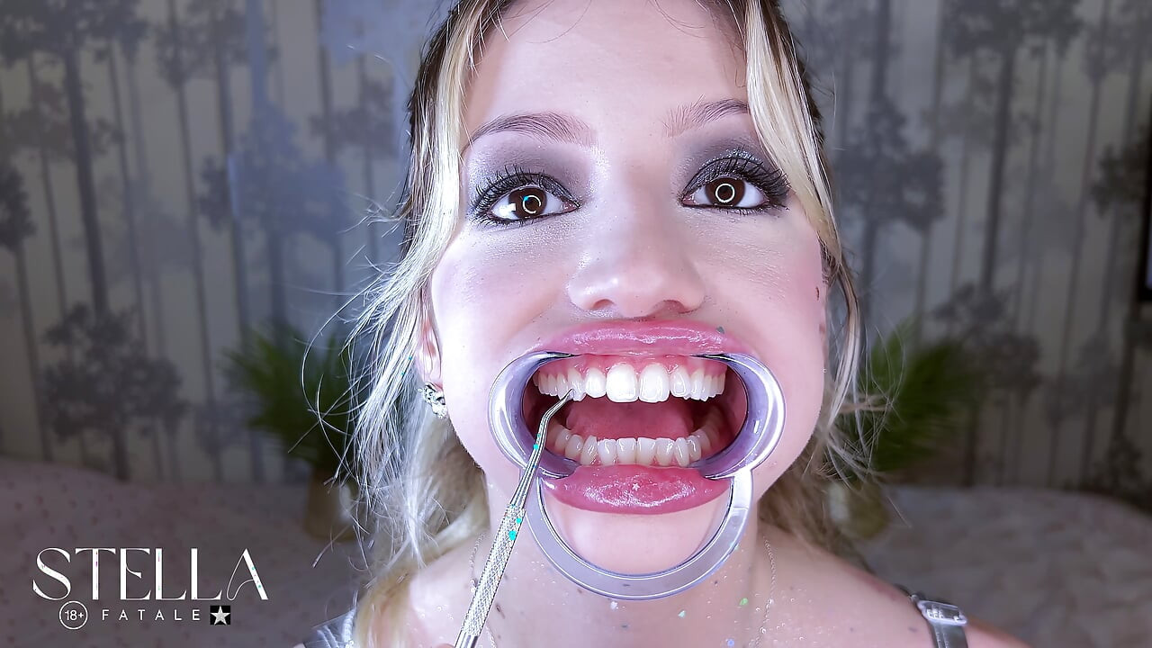 Teeth Fetish Extreme Close-up Dental Examination