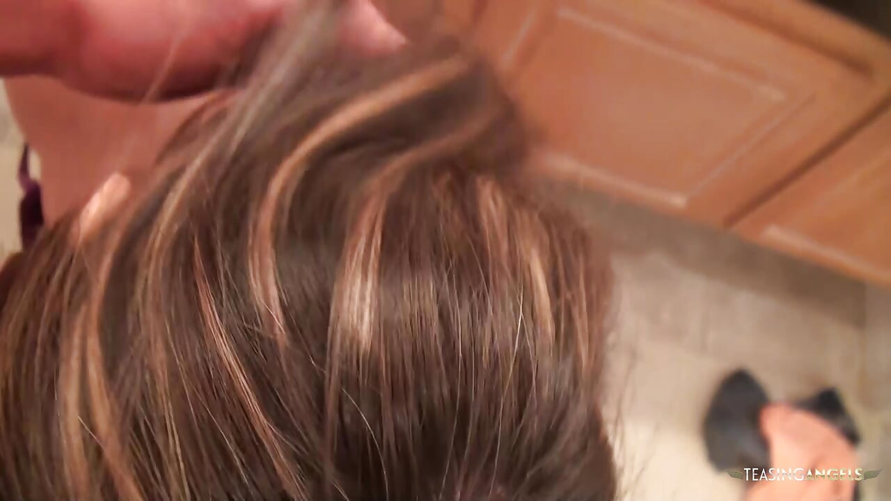 This little brunette gets fucked all over the apartment by her man