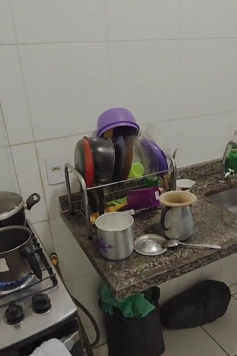 Coffee with the Dirty Old Neighbor Checking His Thick Cock