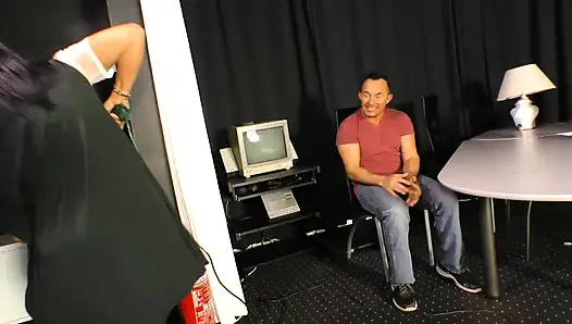 Sexy brunette MILF with big ass gets smashed in her wet pussy