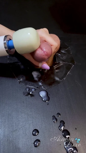 Vibrator Cock Explosion - Huge Cumshot