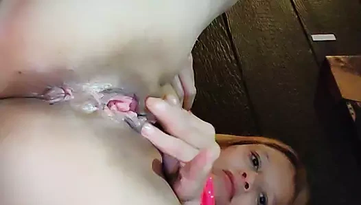 Hot wife masturbates