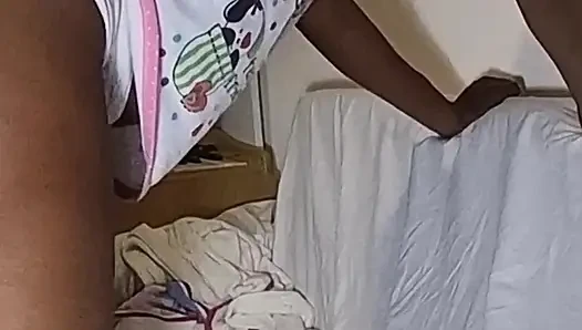 Stepsister fucked with huge cock bbc moaning rolling with her tongue in her ass