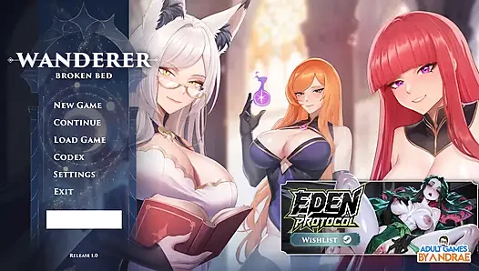Wanderer: Broken Bed Gameplay Part 2 - Nighttime Blowjob by Isabella