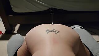 BBW uses a Sybian and a sex machine to have multiple orgasms, then I finished off the camera guy with a blowjob