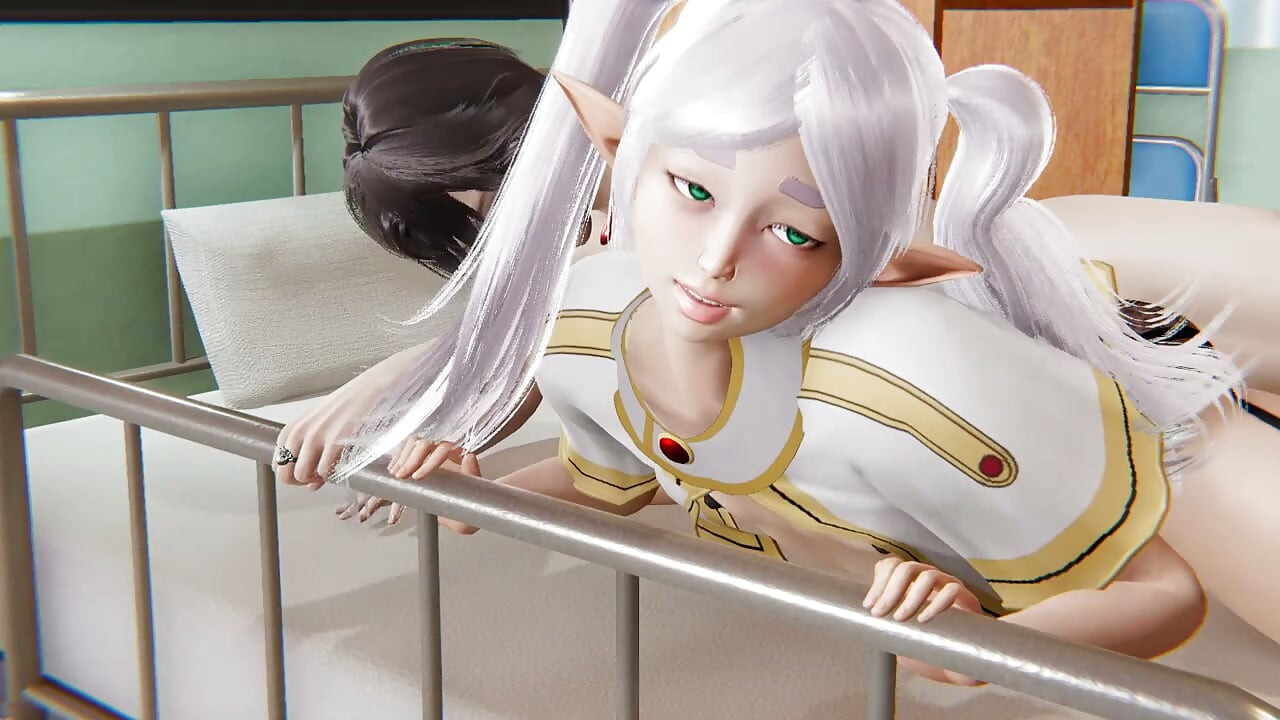 Frieren Yaoi - Femboy Frieren在病床上性交