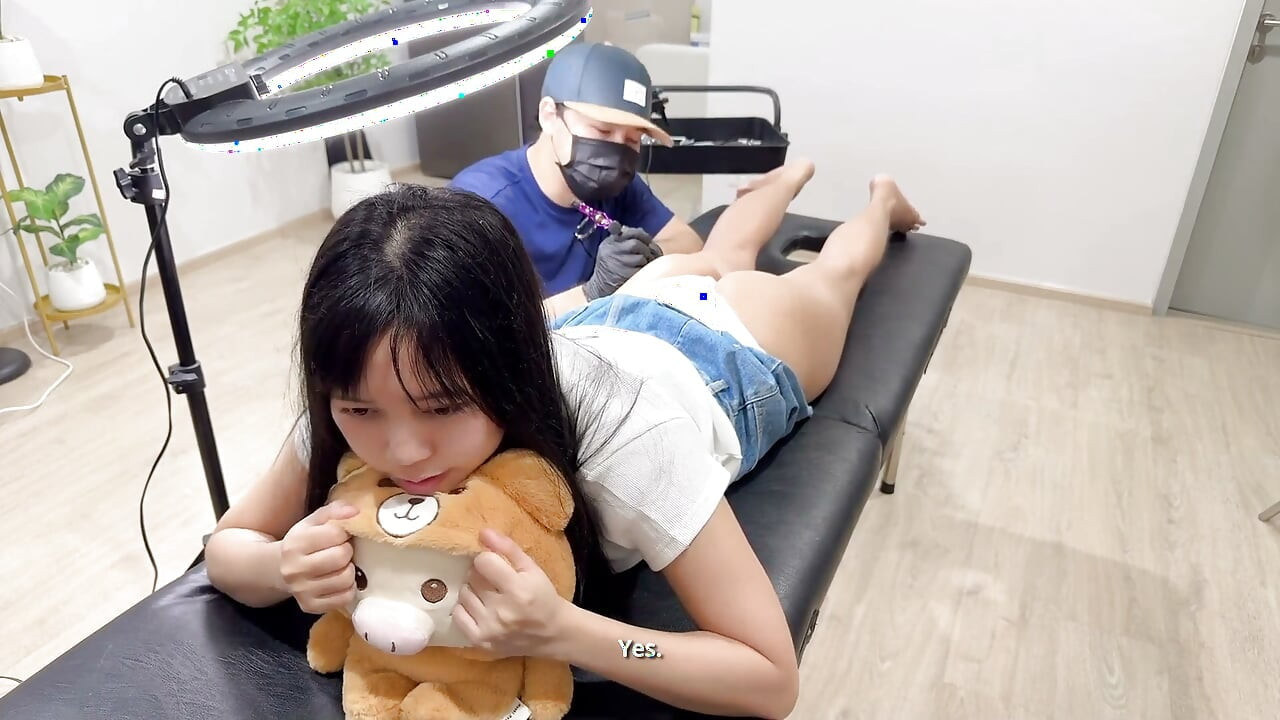 Asian Girl Love to Tattoo While Horny