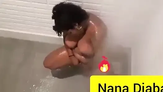 Busty Woman Showering