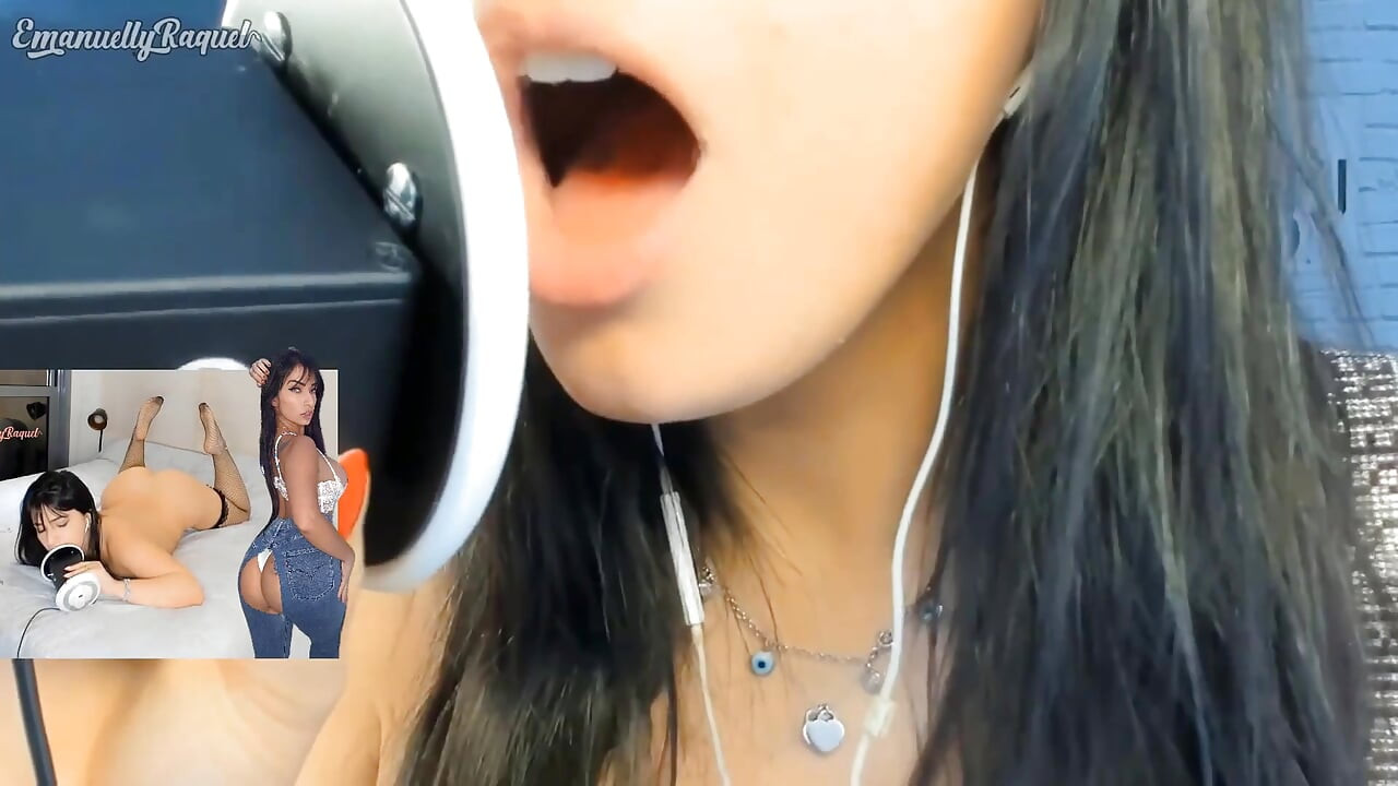 Asmr Intensywny Emanuelly Raquel liże ucho i pociera ppk po twarzy