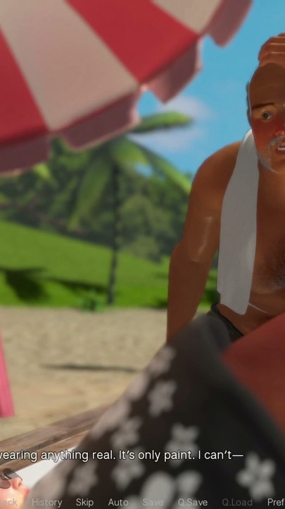 Friendly Housewife by White Foam - Getting Drilled by an Old Man, on the Beach, Behind Her Husband 12