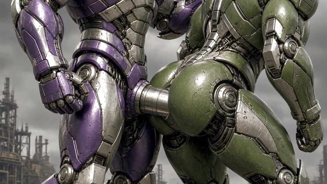 2 Male Robots Experiment Ai