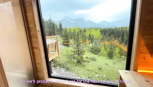 Busty Married Babe Cheats with Stranger in Sauna (No Condom)