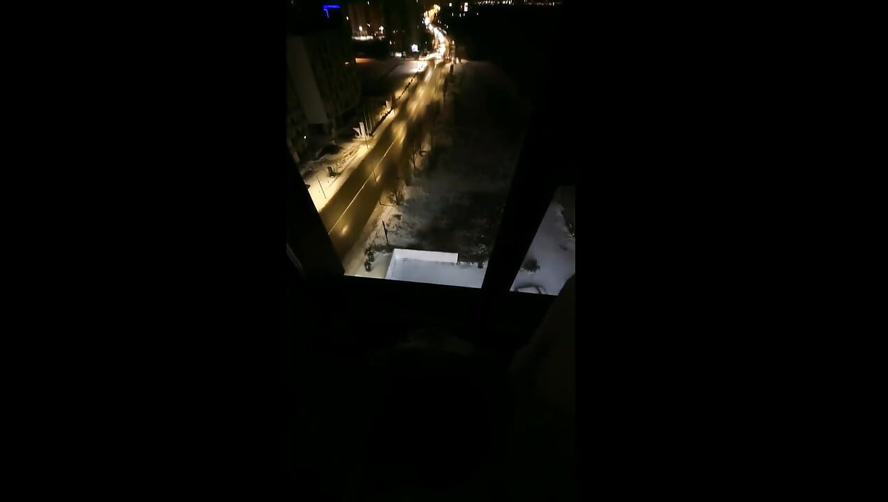 Pieprzyć i ssać przed oknem hotelu