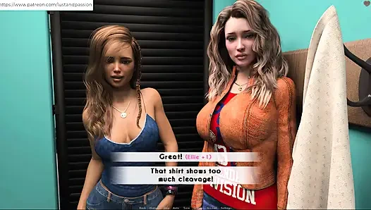 Awam -elly ve sophia botique'e gidiyor