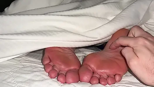 POV Pervert Sneaks Up On Sleepy Soft Sexy Wrinkled Soles - Pulls Covers For Massage & Playful Tickling! (Preview)