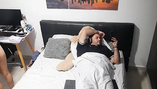 I change clothes with my stepfather and he doesn't look at me