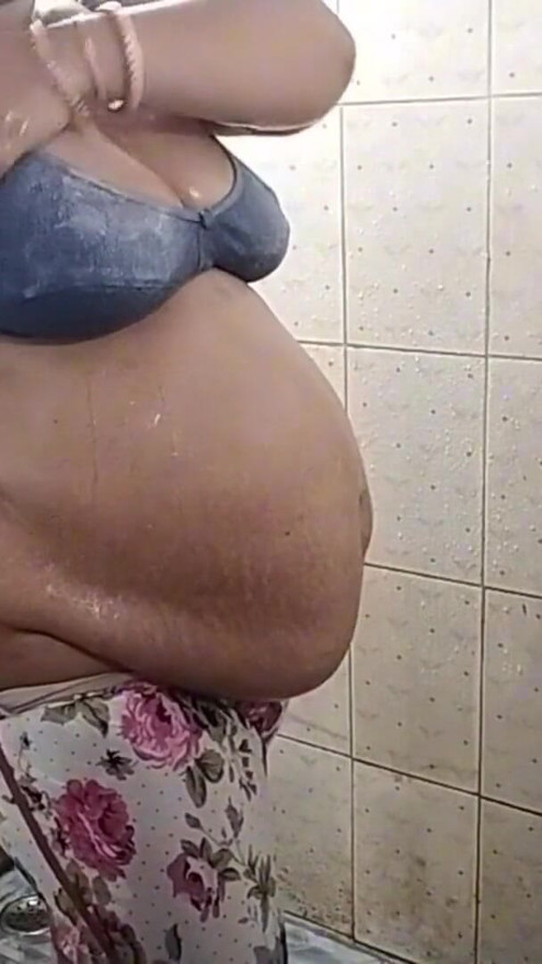 Hot Indian bhabi taking shower in romantic mood | Clip 1