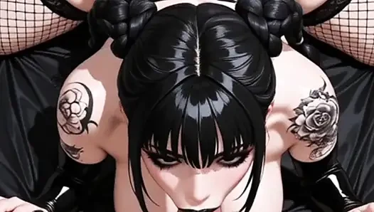 Hentai anime - gotica culona quiere verga