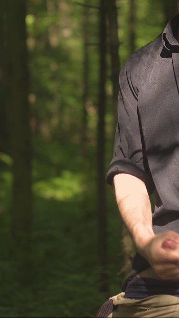 Must-see moment from "Handsome man Noel Dero decided to masturbate in the woods because he really wanted to fuck"