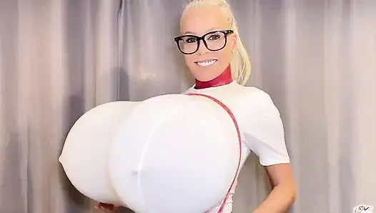 Measuring My Huge Tits!