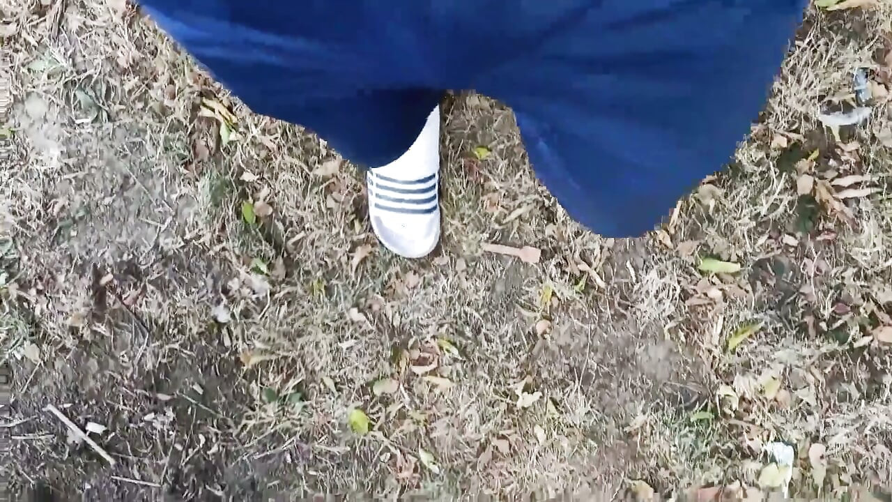 Making Socks Dirty in Slides - Used Socks and Slides and Uncut Soft Cock