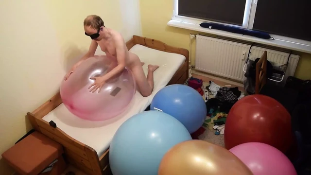 Balloon Fuck and Cum