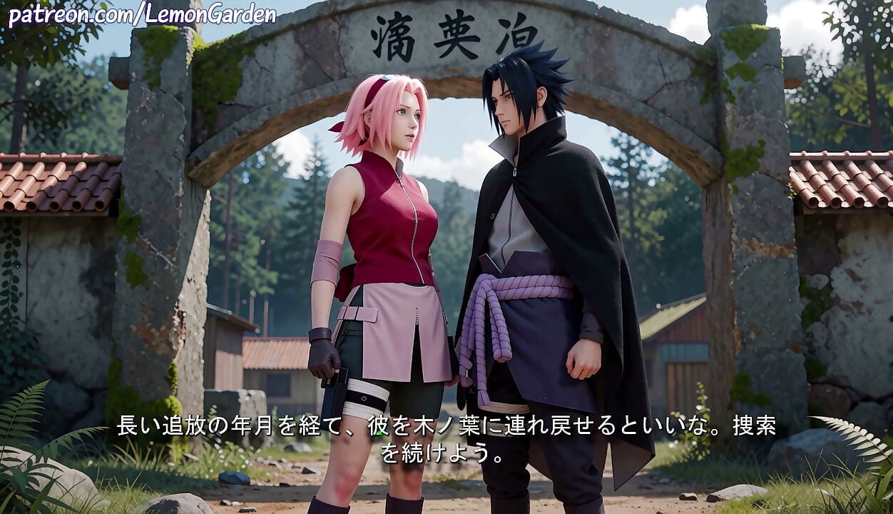 Pink-Haired Kunoichi got the sex of her dreams in Konoha's Forbidden Forest 3d Hentai Naruto x Sakura